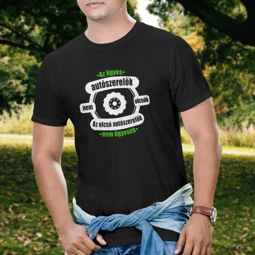 Humoros_póló_Ügyes_autószerelő_