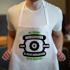Humoros_kötény_Ügyes_autószerelő_