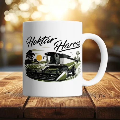 Hektár harcos kombájn bögre