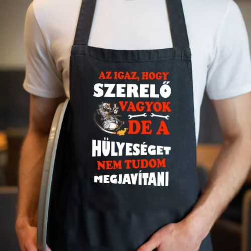 Vicces_kötény_szerelőnek_Hülyeséget_javítani