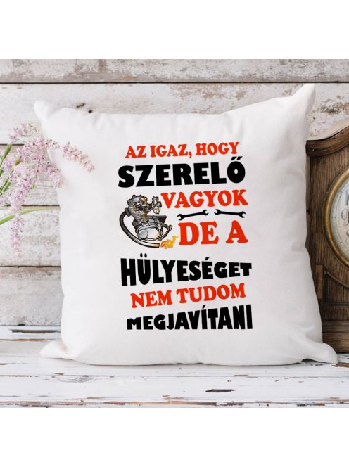 Vicces párna szerelőnek_Hülyeséget javítani_