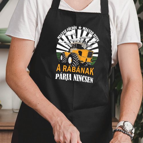 Ajándék_traktorosnak_Rába_feliratos_kötény_