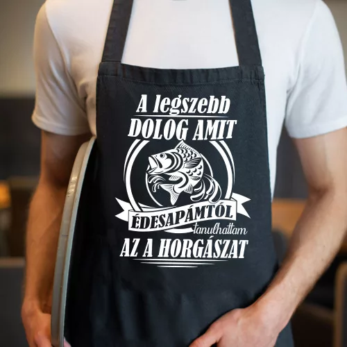 Horgász_kötény_Édesapámtól_tanulhattam_