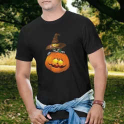 Ünnepi_póló_Halloweeni_tök_és_macska_