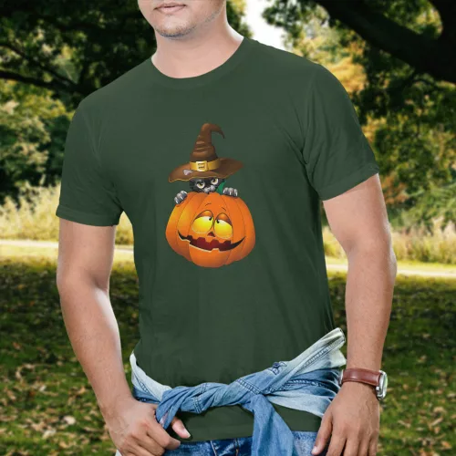 Ünnepi_póló_Halloweeni_tök_és_macska_
