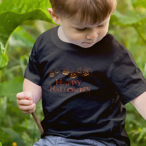 Töklámpás_gyerek_póló_Happy_Halloween_