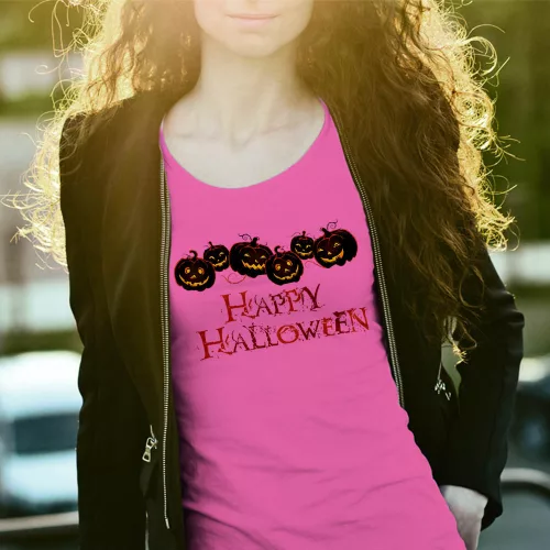 Töklámpás_női_póló_Happy_Halloween_