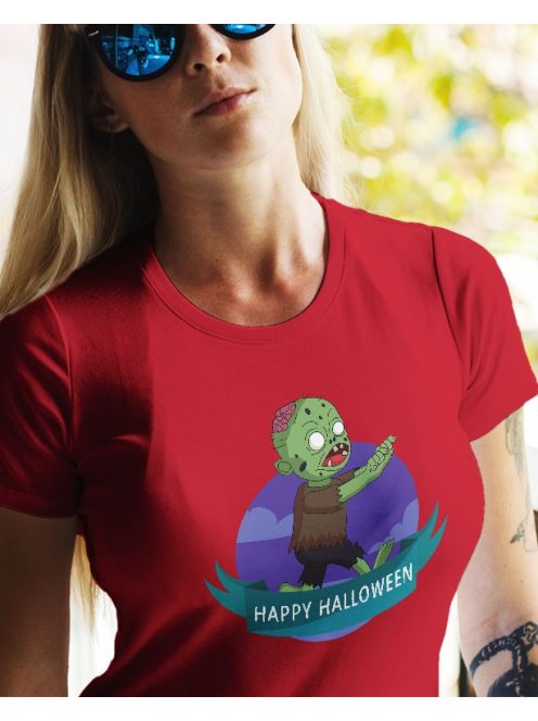 Halloween feliratos póló 