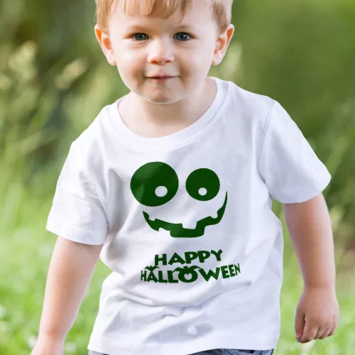 Halloween_feliratos_gyerek_póló_Tök_Smile_
