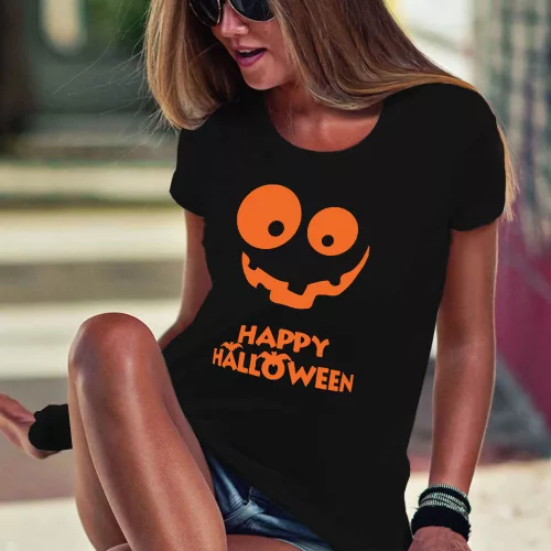 Halloween_feliratos_női_póló_Tök_Smile_