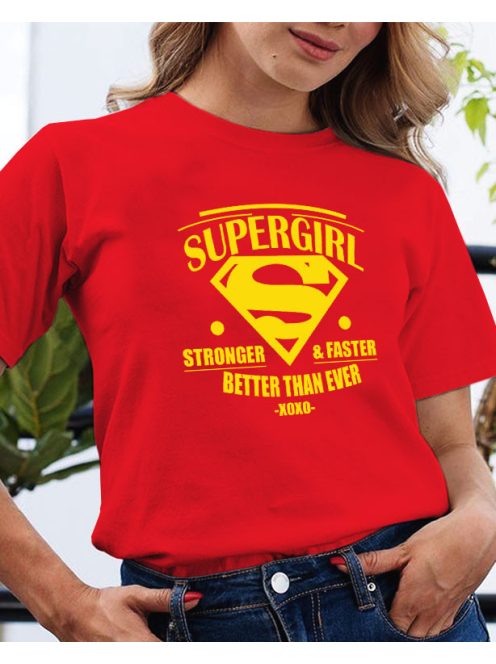  Supergirl feliratos póló 