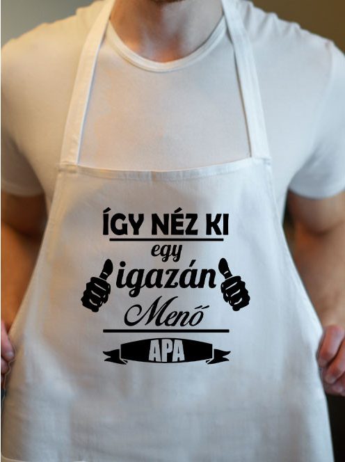 Apák napi kötény_Így néz ki egy menő apa