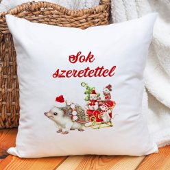 Sok_szeretettel_párna_Mikulás_párna_sünivel_