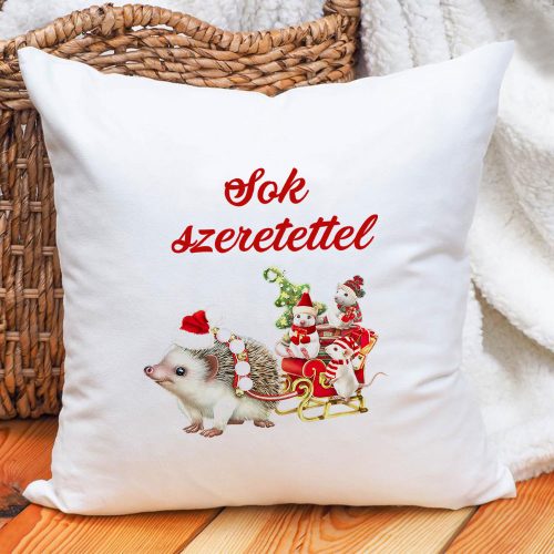 Sok_szeretettel_párna_Mikulás_párna_sünivel_