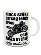 Motoros bögre_Ajándék motorosoknak_Nincs szőke herceg