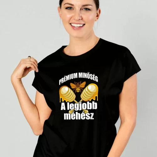 Szakmás_női_póló_Legjobb_méhész_
