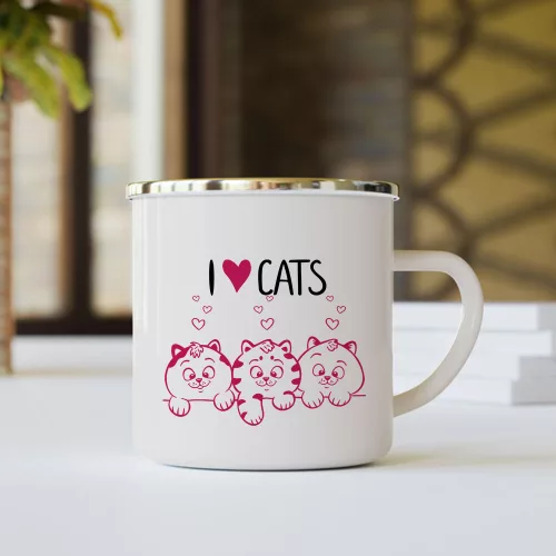 Macskás_meglepetés_I_Love_Cats_bögre_