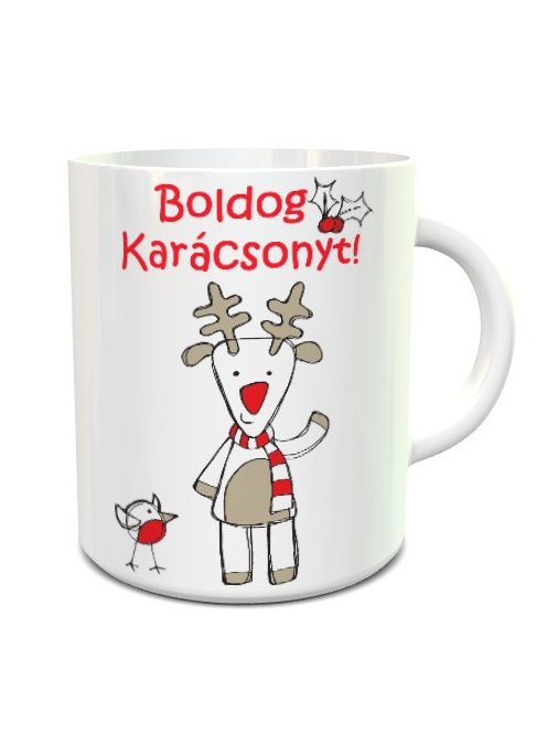 Ajándék karácsonyra_Karácsonyi bögre_Boldog Karácsonyt