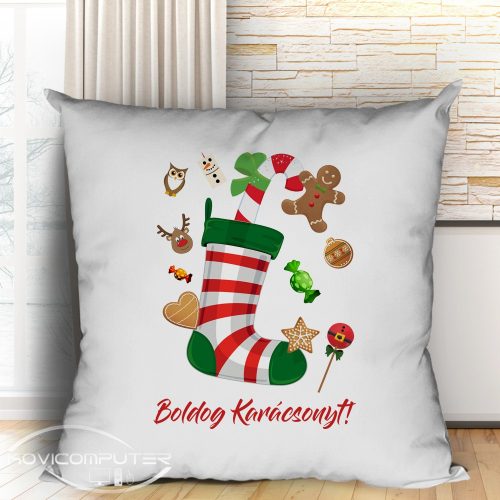 Párna_karácsonyra_Karácsonyi_csizmás_