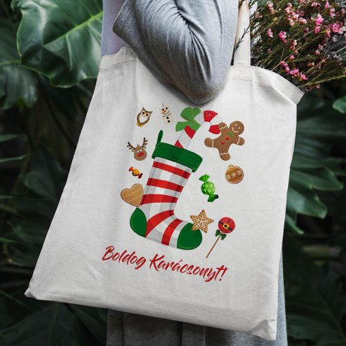 Vászontáska_karácsonyra_Karácsonyi_csizmás_