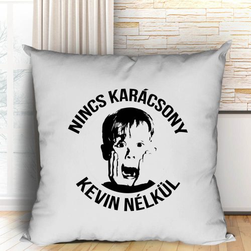 Vicces_ajándék_karácsonyra_Nincs_karácsony_Kevin_nélkül_párna
