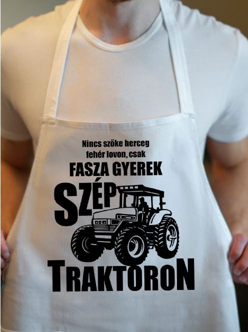 Kötény traktorosoknak_Traktoros ajándék