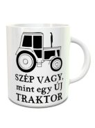 Vicces traktoros bögre_Mint egy új traktor