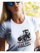 Női póló traktorosoknak_Vicces traktoros ajándék  