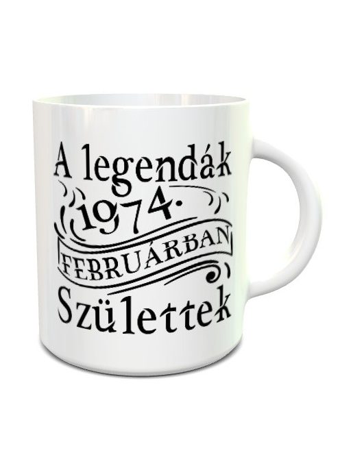 Évszámos ajándék_A legendák születtek bögre