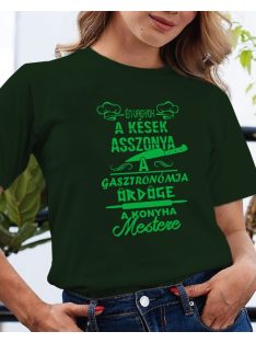 Ajándék szakácsnőknek_Kések asszonya póló