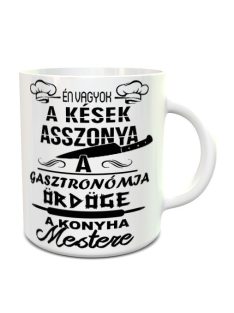 Ajándék szakácsnőknek_Kések asszonya bögre