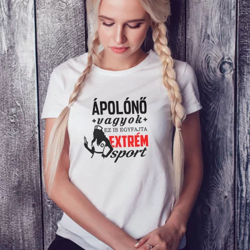 Szakmás_ajándék_Ápolónő_vagyok_női_póló_
