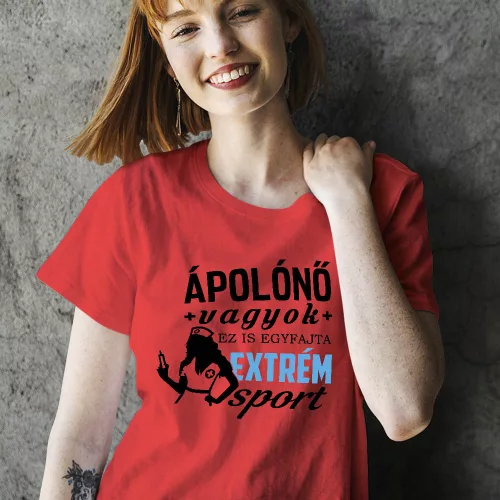 Vicces_szakmás_ajándék_Ápolónő_vagyok_póló_