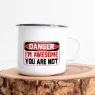 Vicces_bögreVicces_ajándék_Danger_i'm_awesome_you_are_not