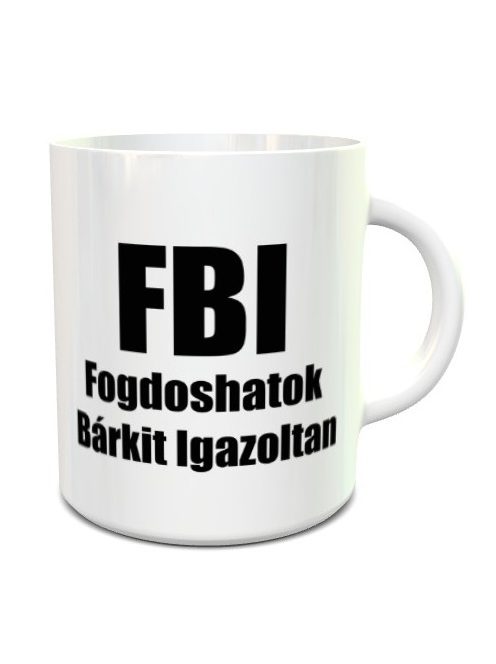 Vicces ajándékok_FBI bögre