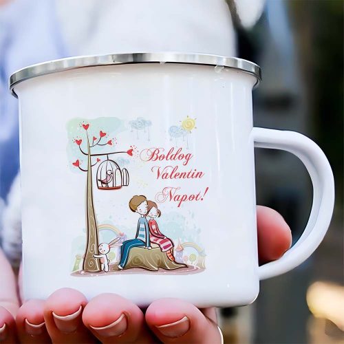 Aranyos_rajzos_bögre_Valentin_napi_ajándék_