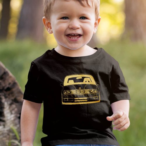 BMW_ajándékok_BMW_E30_front_gyerek_póló_