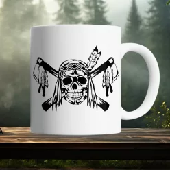 Indián_koponyás_bögre_Halálfejes_bögre_