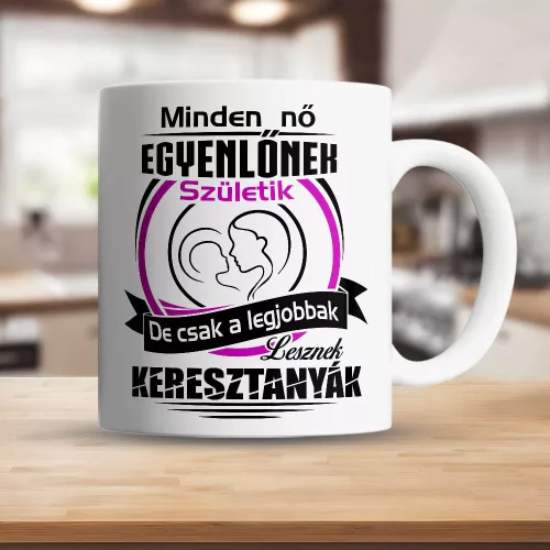 Ajándék_keresztszülőnek_Legjobb_keresztanya_bögre_