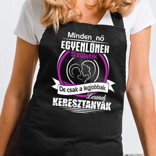 Ajándék_keresztanyának_Legjobb_keresztanya_kötény_