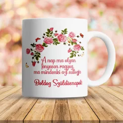 Szülinapi_bögre_Ajándék_születésnapra_Rózsás_bögre