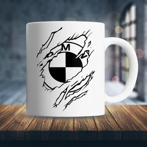 Tépett_mintás_BMW_bögre_Autós_bögrék_