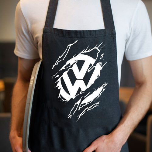 Tépett_Volkswagen_kötény_VW_ajándék_