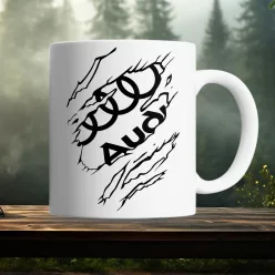 Audi_logós_bögre_Audi_tépett_mintás_bögre_