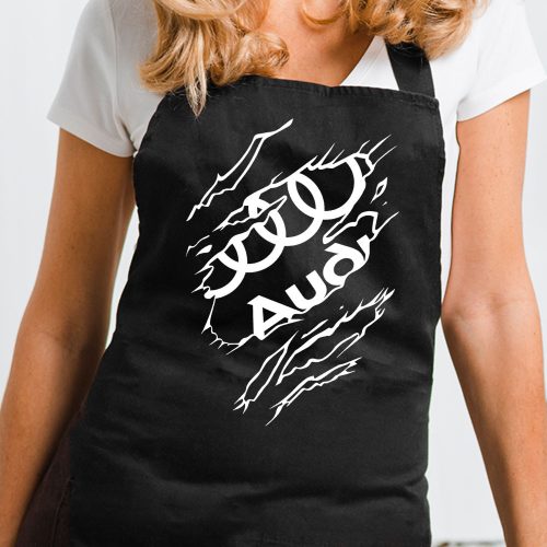 Audi_logós_kötény_Audi_tépett_mintás_kötény_