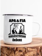 Apa-fia ajándék _Apa-fia horgász bögre_