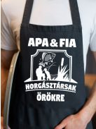 Apa-fia ajándék_Apa-fia horgász kötény