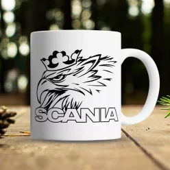 Scania_bögre_Ajándék_kamionosoknak_