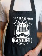 Kamionos kötény_Igazi férfi kamiont vezet