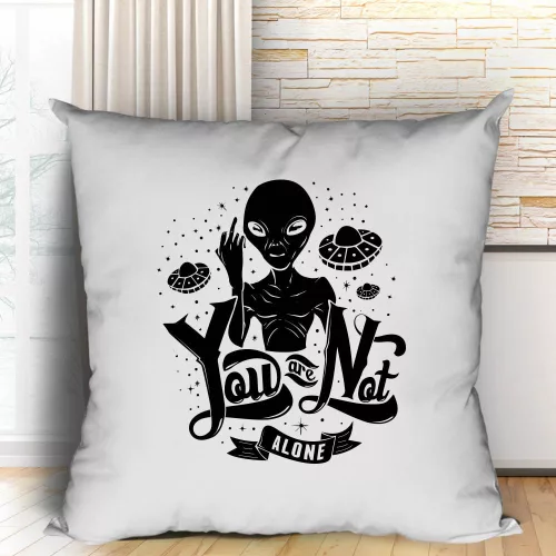 UFO_ajándék_You_are_not_alone_párna_